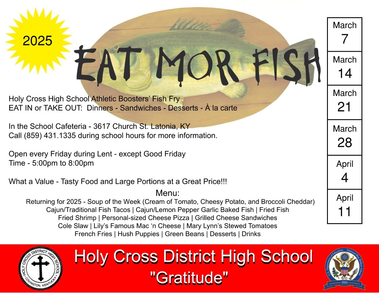 2025 Hc Fish Fry Flyer