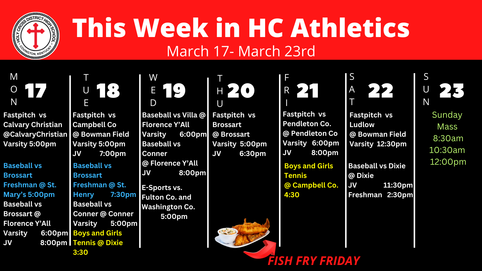 Hc Weekly Athletics Schedule 56