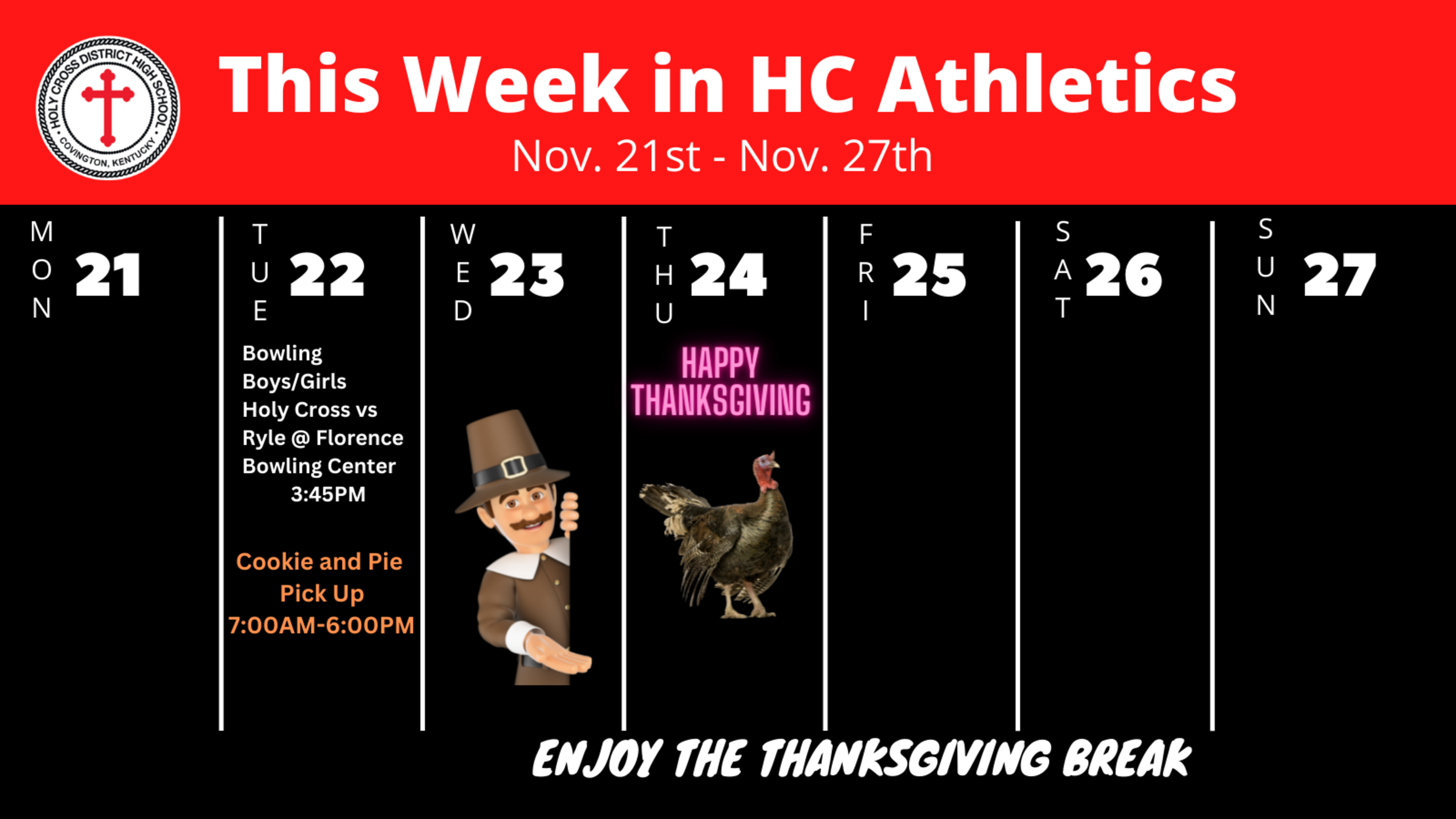 Hc Weekly Athletics Schedule 24