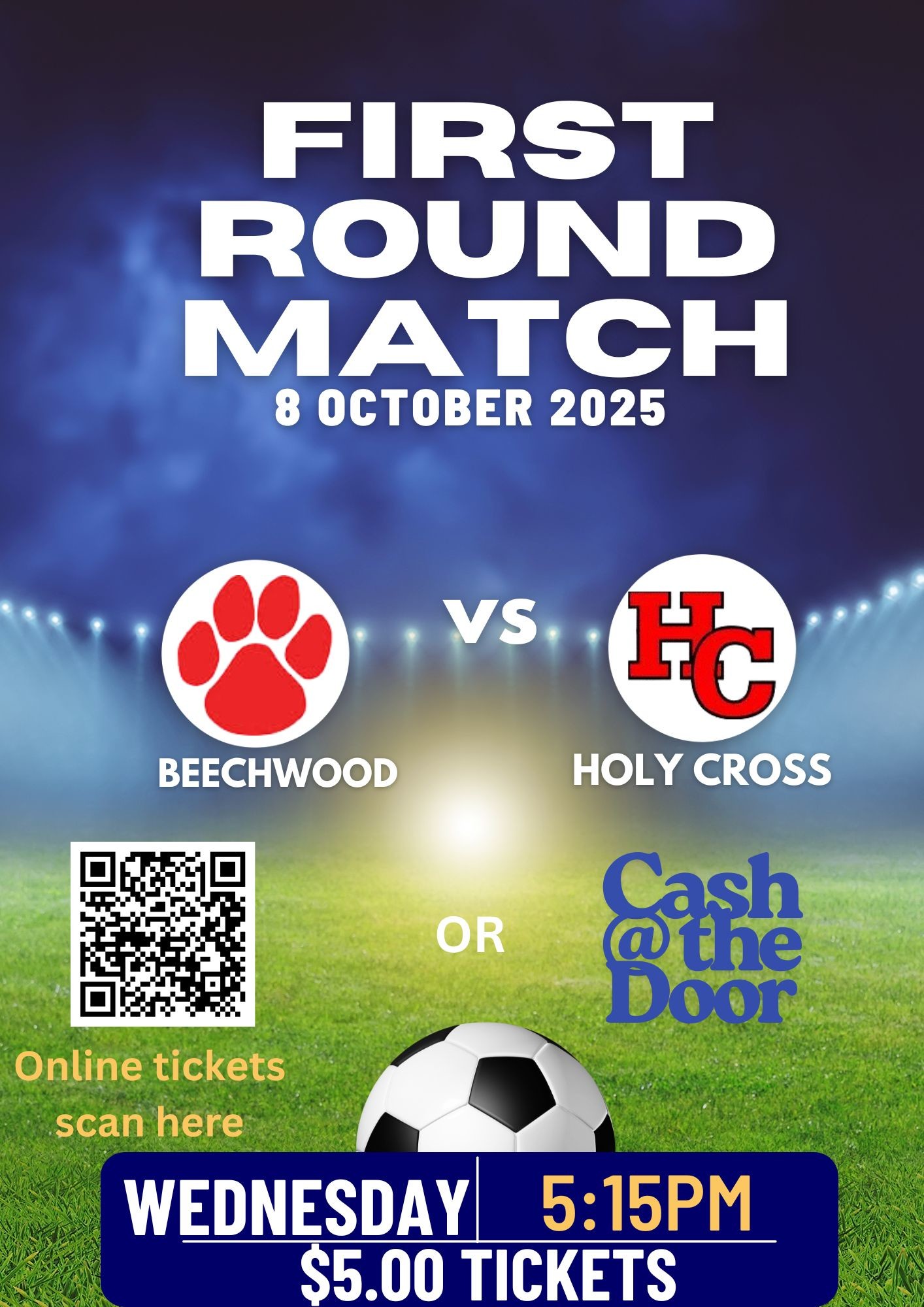 Soccer Match Announce Flyer 1